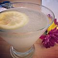 Lemon Drop cocktai with lemon wheel