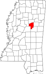 Map of Mississippi highlighting Choctaw County.svg