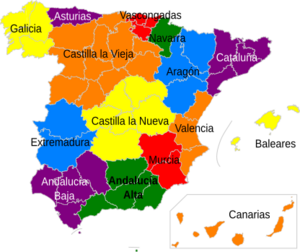 Archivo:Mapa de España - Constitución de 1873