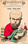 Paul Verlaine by Emile Cohl