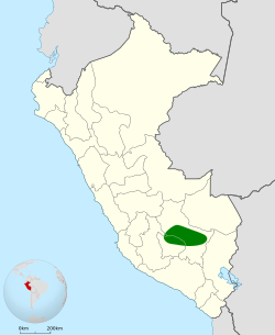 Distribución geográfica de la monterita pechicastaña.