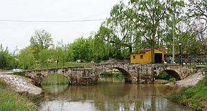 Archivo:Puente medieval. Villadiego 01