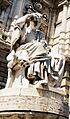 Salvio Giuliano Monument in front of the Palace of Justice, Rome (Palazzo di Giustizia), Prati District, Rome, Italy (detailed)