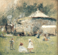Sarah Purser The circus encampment 1901