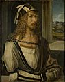 Selbstporträt, by Albrecht Dürer, from Prado in Google Earth