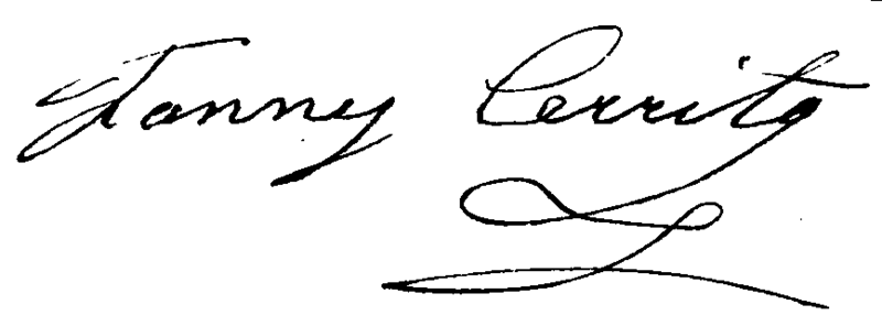 Signature de Fanny Cerrito