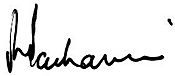 Signature of Rajendra K. Pachauri.jpg