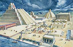 Archivo:Templo Mayor in Mexico-Tenochtitlan 16th century (illustration 1900)