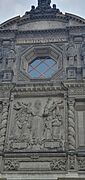 'Biblioteca Nacional' - Facade detail - Temple of San Agustín - Mexico 2024