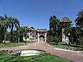 2016 senderos hacia el castillo del Parque Rodó de Montevido en Uruguay