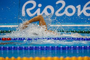 Archivo:Atletas da natação treinam no Estádio Aquático (28023289843)