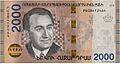 Billete armenio 2000 dram año 2018