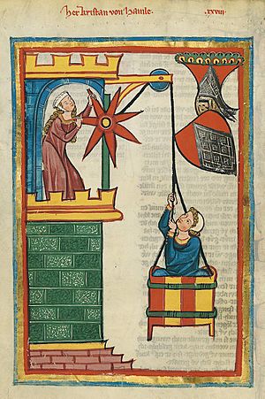 Archivo:Codex Manesse 071v Kristan von Hamle