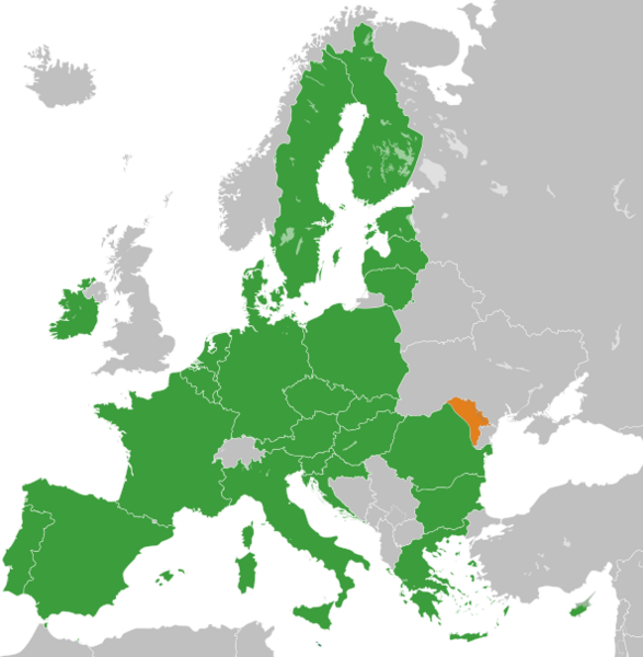 European Union Moldova Location