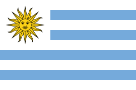 Flag of Uruguay (Rivera)
