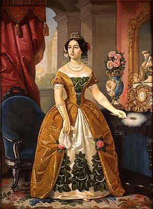 Archivo:Juan Cordero - Portrait of Doña Dolores Tosta de Santa Anna - Google Art Project
