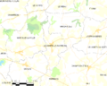 Map commune FR insee code 53057