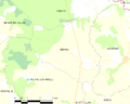 Map commune FR insee code 72032