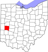 Map of Ohio highlighting Miami County.svg