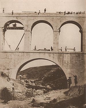 Archivo:Obras Canal Isabel II Puente de la Sima Charles Clifford
