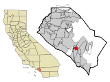 Orange County California Incorporated and Unincorporated areas Laguna Woods Highlighted.svg
