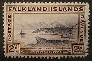 Archivo:Port Louis - 1933 Falkland Islands stamp