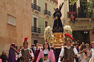 Archivo:Procesión del Camino del Calvario, en la "Mañanica de Viernes Santo"