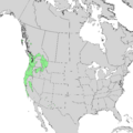 Prunus emarginata range map 1