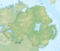 Relief Map of Northern Ireland