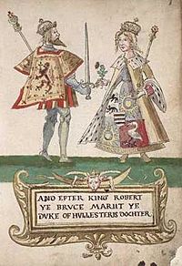 Archivo:Robert the Bruce and Elizabeth de Burgh