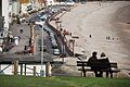 Seaton, Seated viewpoint overlooking beach and seafront - geograph.org.uk - 1720693