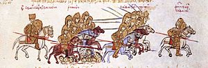 Archivo:Skylitzes. Basil II vs Georgians cropped