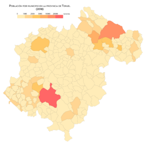 Teruel población-2018
