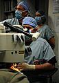 US Navy 100217-N-7032B-023 Capt. David J. Tanzer, specialty leader of Navy Refractive Surgery and director of Refractive Surgery Program at Naval Medical Center San Diego, performs a photorefractive keratectomy (PRK) at Naval T