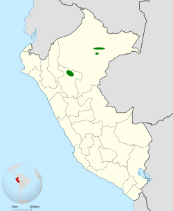 Distribución geográfica del mosquerito de Villarejo.