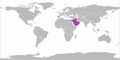 Arabian oryx distribution