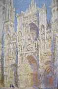 Claude Monet - Rouen Cathedral, West Facade, Sunlight