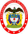 Escudo de la República de los Estados Unidos de Colombia.