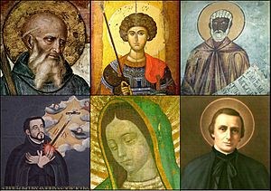 Archivo:Collage Patron saints by regions