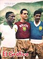 Djalma Santos, Gilmar Dos Santos Neves y Nilton Santos (Brasil) - El Gráfico 2062
