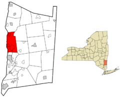 Dutchess County New York incorporated areas Hyde Park highlighted.svg