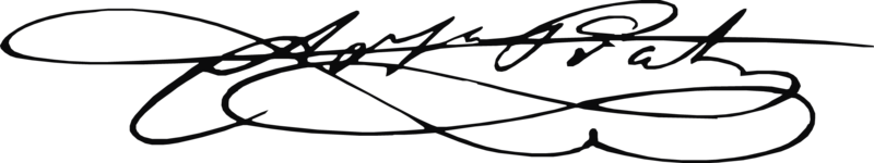 Firma de Arturo Prat Chacón