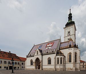 Archivo:Iglesia de San Marco, Zagreb, Croacia, 2014-04-13, DD 01