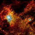 Infrared Image of Dark Cloud in Aquila