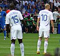 Italy vs France - FIFA World Cup 2006 final - Lilian Thuram and Zinedine Zidane
