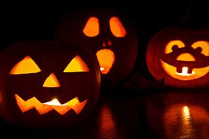 Archivo:Jack-o-lantern pumpkins