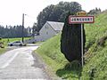 Joncourt (Aisne) city limit sign