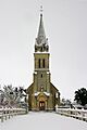 Laizelaville eglise neige