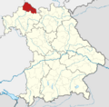 Locator map NES in Bavaria