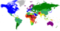 Mapa del Índice de Desarrollo Humano por País año 2023, del Informe de Desarrollo 2025